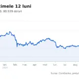 Evoluția: Bitcoin, ultimele 12 luni, până în 24